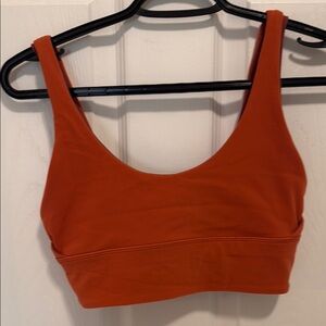 Lululemon Orange/Deep Mauve Sports Bra with Wide Straps ( 2 bras for price of 1)